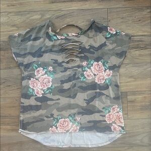 Floral Camo Women's Top